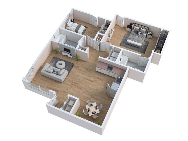 The Valencia - Two Bedroom Two Bath Villa G216 floor plan
